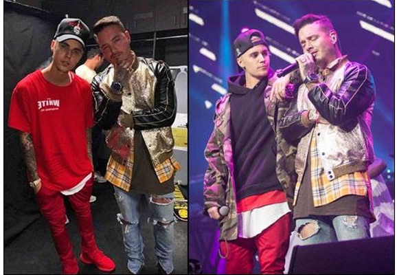 ¿Cuánto mide Justin Bieber? - Altura: 1,73 - Real height - Página 4 Balvinybieber-578x400